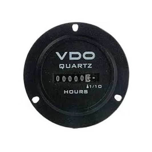 331.601 - VDO Hourmeter – Black Bezel, 0–99999.9 hrs